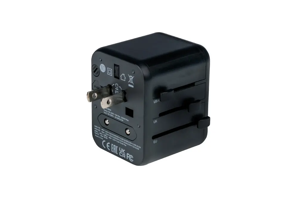 Адаптер, Verbatim UTA-02 Universal Travel Adapter with 1 x USB-C PD 20W / 1 x USB-A QC 3.0 - image 5