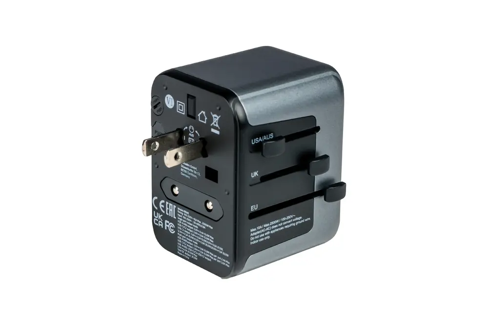 Адаптер, Verbatim UTA-03 Universal Travel Adapter with 1 x USB-C PD 30W & QC 3.0 / 2 x USB-C / 2 x USB-A - image 6