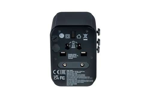 Адаптер, Verbatim UTA-03 Universal Travel Adapter with 1 x USB-C PD 30W & QC 3.0 / 2 x USB-C / 2 x USB-A - image 7