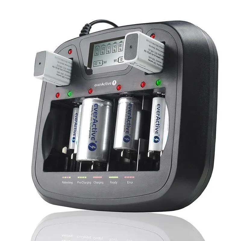 Încărcător Universal Charger NIMH R6,03,14,20,22 cu microprocesor NC900U EVERACTIVE