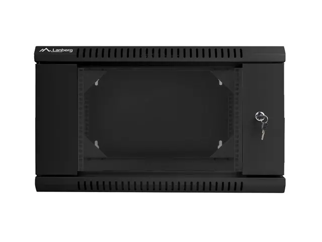 Комуникационен шкаф, Lanberg rack cabinet 19" double-section wall-mount 6U / 600x600 for self-assembly (flat pack), black - image 5