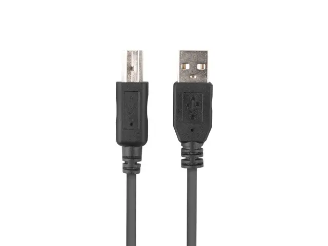 Cablu, Lanberg USB-A(M)->USB-B(M) 2.0 Ferrite 1.8m Box negru - image 1