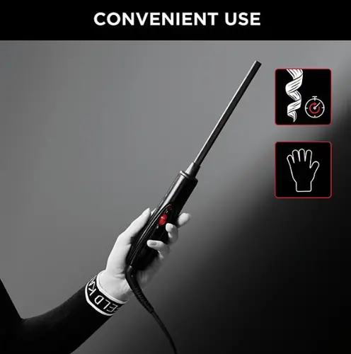Ψαλίδι μαλλιών, Rowenta CF311LF0 CURLER CHOPSTICKS CURLS FOREVER KL, κάννη 10mm, επίστρωση Keratin & Shine, 180° C, χρόνος θέρμανσης 30 δευτερόλεπτα - 10