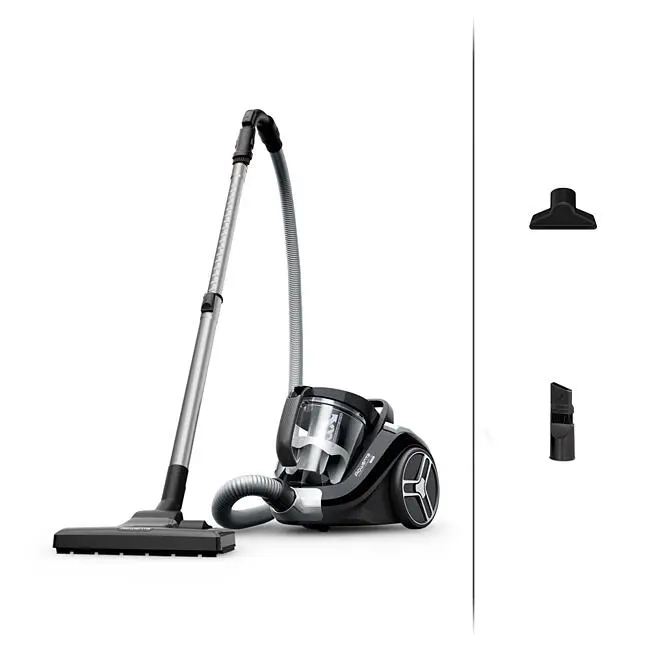 Ηλεκτρική σκούπα, Rowenta RO4B25EA Compact Power XXL, Μαύρο, 900W, 2.5L, 75 dB, 2in1 crevice, upholstery