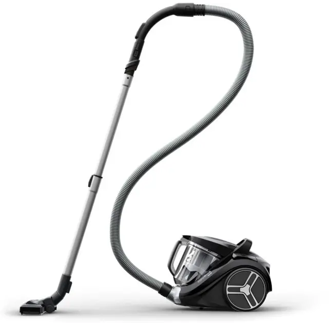 Прахосмукачка, Rowenta RO4B75EA Compact Power XXL, Black, 900W, 2.5L, 75 dB, 2in1 crevice, parquet, upholstery, mini turbo, precizion flex crevice - image 1