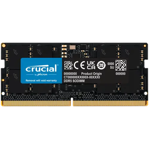 Crucial 16GB DDR5-5600 SODIMM CL46 (16Gbit)