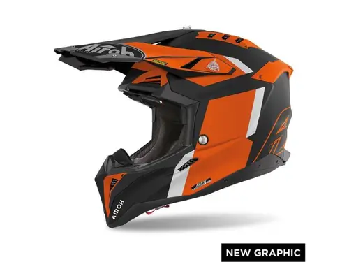 Каска AVIATOR 3 GLORY ORANGE MATT AIROH - XL
