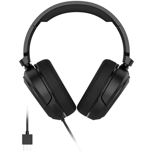 LORGAR Kaya 360, USB Gaming headset with microphone, CM108B, Plug&Play, USB-A connection cable 2m, fabric ear pads, size: 192*184.7*88mm, 0.314kg, black - image 1