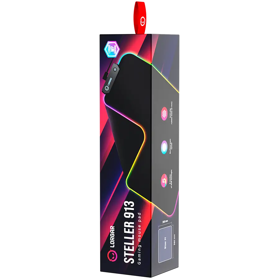 LORGAR Gaming Mousepad Steller 913 RGB μαύρο - image 5