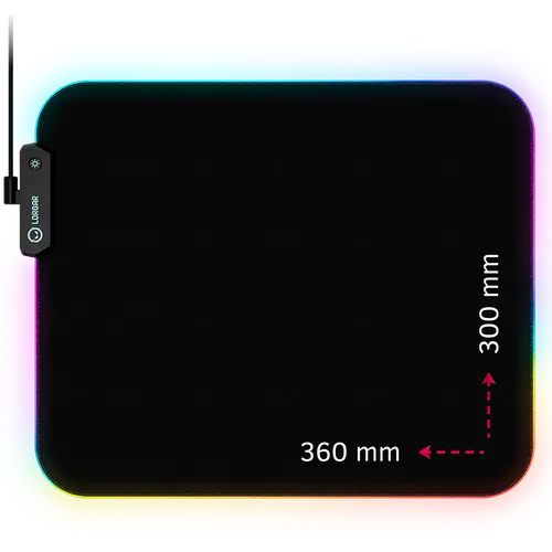 LORGAR Gaming Mouse Pad Steller 913 RGB Black - 1