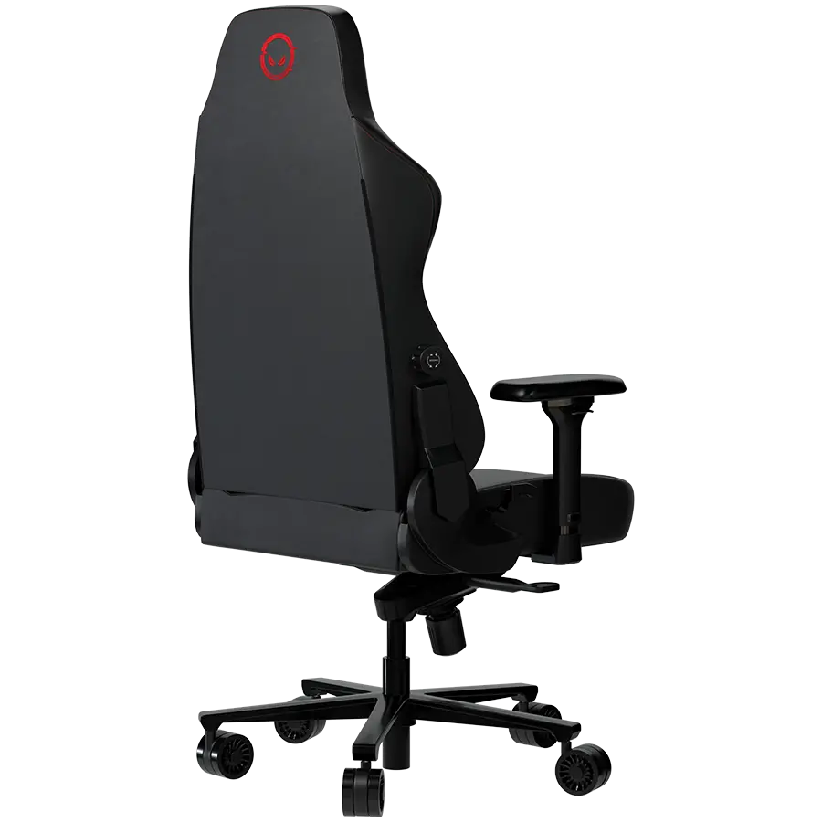 LORGAR Embrace 533, Gaming chair, PU eco-leather, 1.8 mm metal frame, multiblock mechanism, 4D armrests, 5 Star aluminium base, Class-4 gas lift, 75mm PU casters, Black - image 5