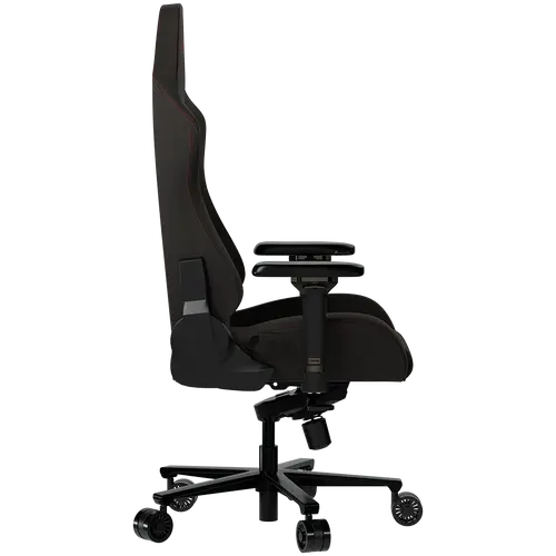 LORGAR Ace 422, Gaming chair, Anti-stain durable fabric, 1.8 mm metal frame, multiblock mechanism, 4D armrests, 5 Star aluminium base, Class-4 gas lift, 75mm PU casters, Black + red - image 2