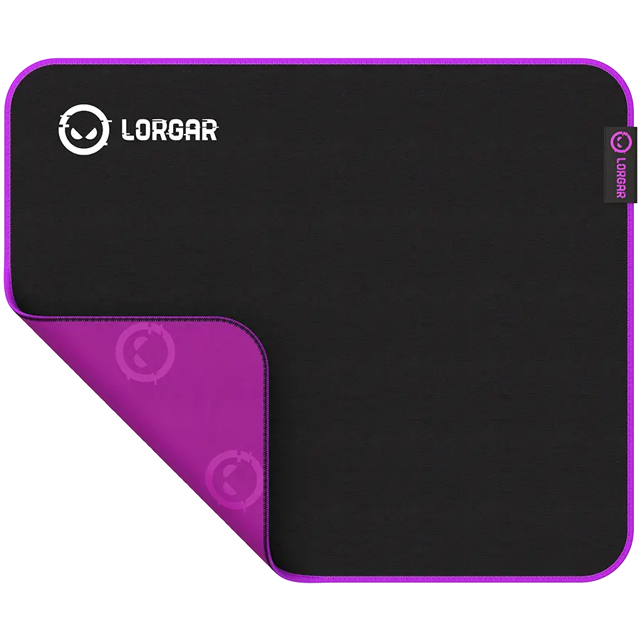 Lorgar Main 313, Gaming mouse pad, High-speed surface, Purple anti-slip rubber base, size: 360mm x 300mm x 3mm, weight 0.195kg - image 1