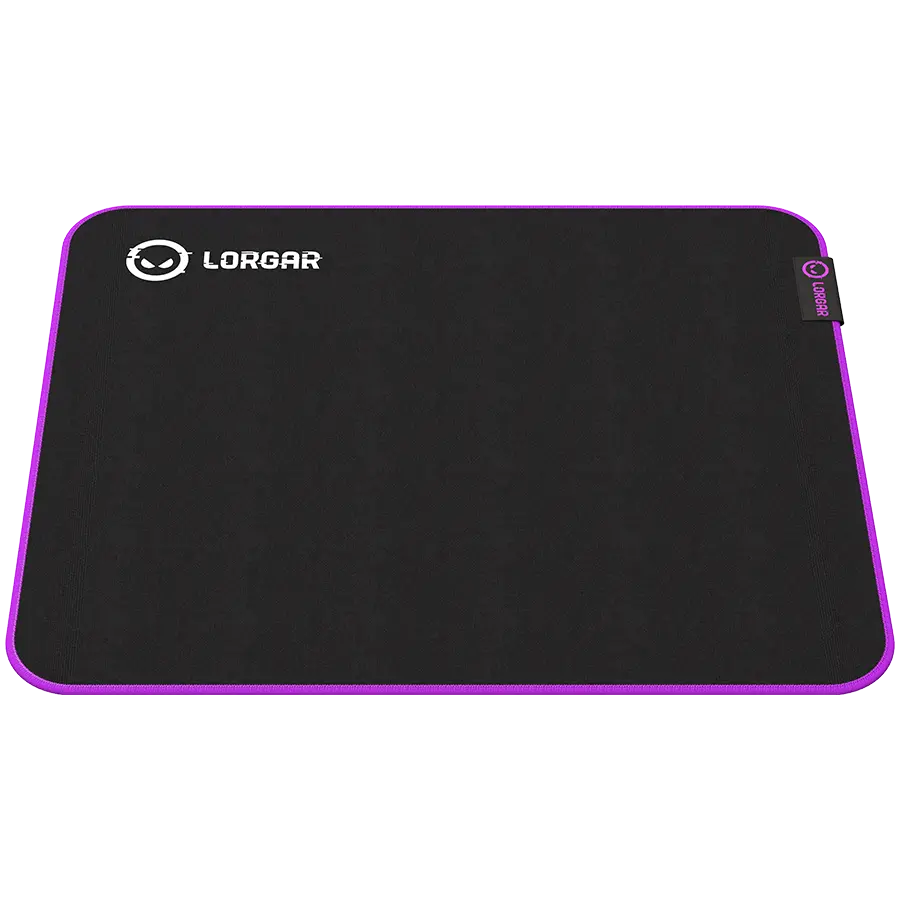 Lorgar Main 313, Gaming mouse pad, High-speed surface, Purple anti-slip rubber base, size: 360mm x 300mm x 3mm, weight 0.195kg - image 3