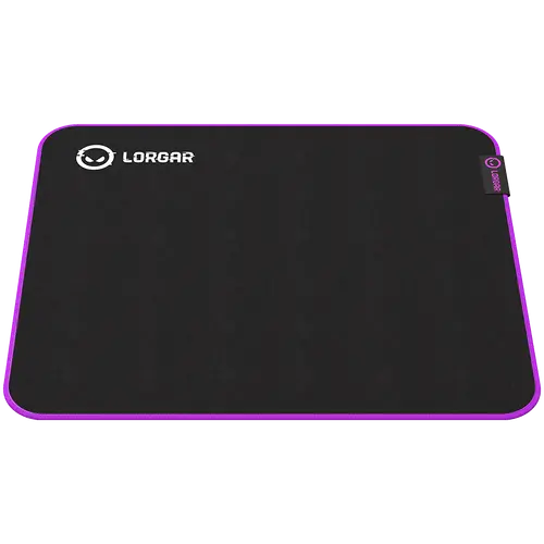 Lorgar Main 313, Gaming mouse pad, High-speed surface, Purple anti-slip rubber base, size: 360mm x 300mm x 3mm, weight 0.195kg - image 3