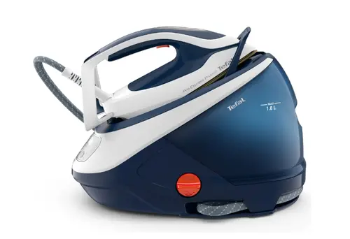 Парогенератор, TEFAL GV9221E0 ProExpress Protect, blue, 2600W, electronic temp settings, 7,6bars, 140g/min, steam boost 550g/min, Durilium Airglide Autoclean Ultra Thin soleplate, AD, AO, removable water tank 1,8L, calc collector, lock system, fast heat up 2min - image 1