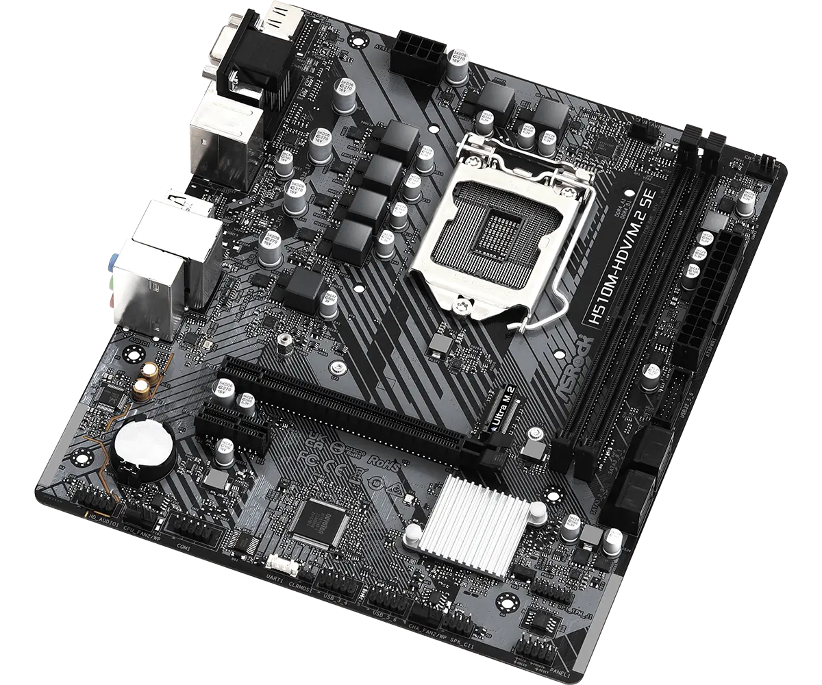 Дънна платка, ASROCK H510M-HDV/M.2 SE /1200 - image 2