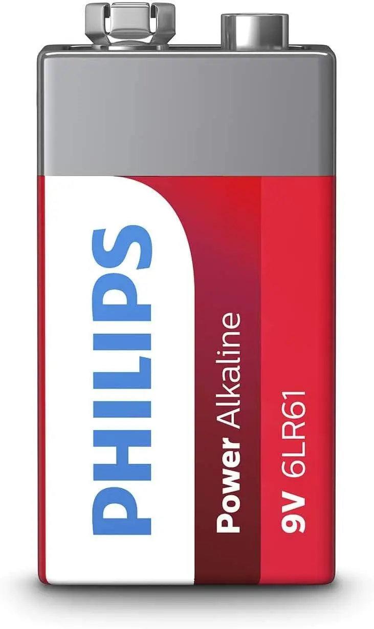 Алкална батерия PHILIPS Power, 6LR61P1B / 10, 6LR61, 9V, 1 брой/блистер