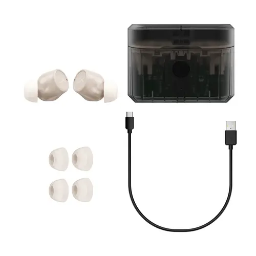 Блутут слушалки тапи с микрофон HyperX Cirro Buds Pro - Tan - image 5