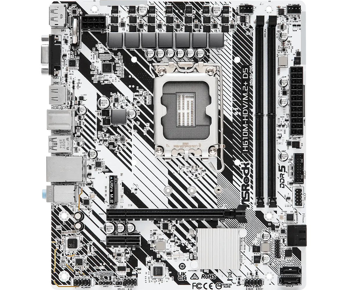 Placă de bază ASRock H610M-HDV/M.2+ D5 LGA1700 - image 1
