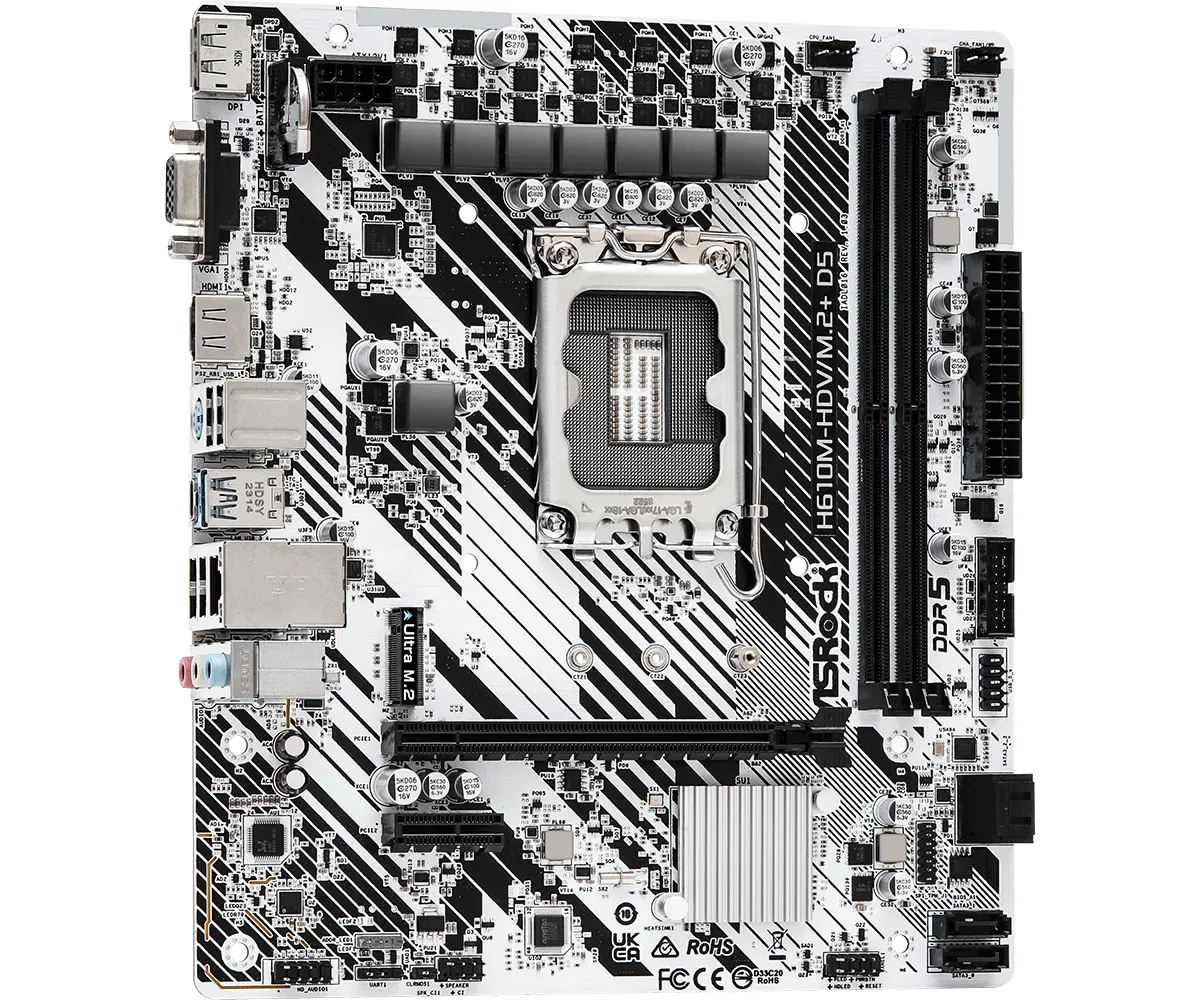 Дънна платка ASRock H610M-HDV/M.2+ D5 LGA1700 - image 1