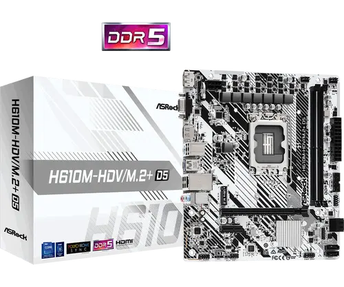 Μητρική πλακέτα ASRock H610M-HDV/M.2+ D5 LGA1700 - 1