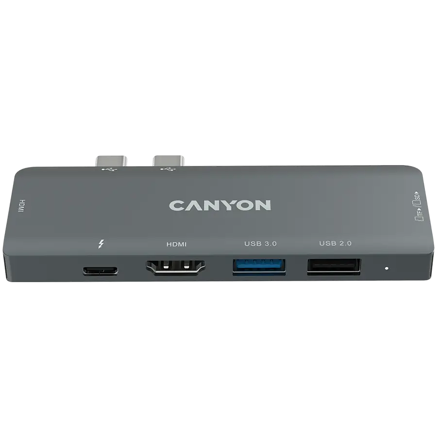 CANYON hub DS-5 7 în 1 Thunderbolt 3 Space Grey