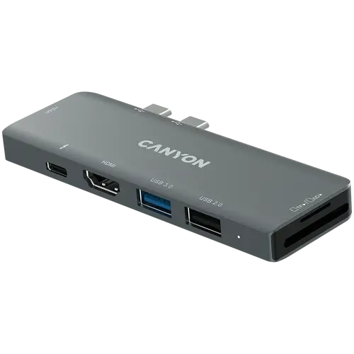 CANYON hub DS-5 7in1 Thunderbolt 3 Space Grey - image 1