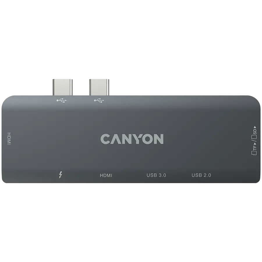 CANYON hub DS-5 7 în 1 Thunderbolt 3 Space Grey - image 3