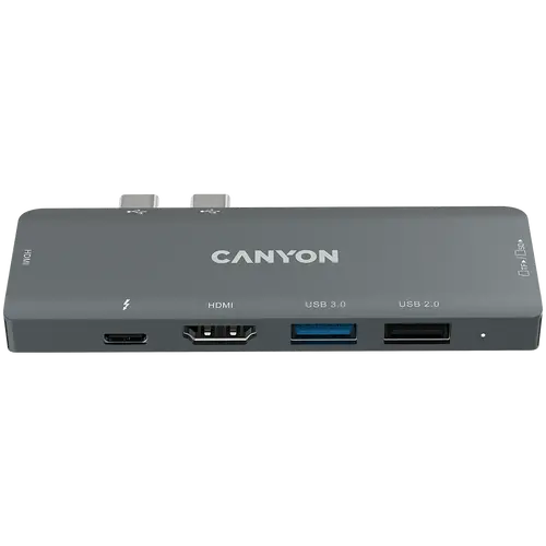 CANYON hub DS-5 7in1 Thunderbolt 3 Space Grey