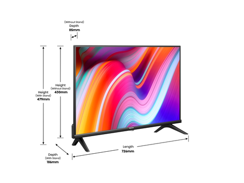 Телевизор, Hisense 32" A4K, HD 1366x768, DLED, HDR, HLG, Dolby Audio, DTS Virtual X, Smart TV, WiFi, WiFi Direct, BT, Anyview Cast, 2xHDMI, 2xUSB, LAN, CI+, DVB-T2/C/S2, Black - image 7