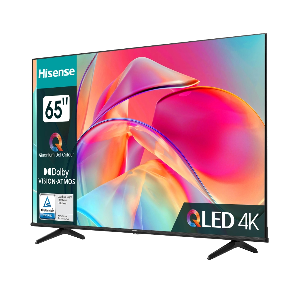 Телевизор, Hisense 65" E7KQ, 4K Ultra HD 3840x2160, QLED, Quantum Dot, HDR 10+, HLG, Dolby Vision, DTS Virtual X, Smart TV, WiFi 5GHz, WiFi Direct, BT, Anyview Cast, 3xHDMI, 2xUSB, LAN, CI+, DVB-T2/C/S2, Black - image 2