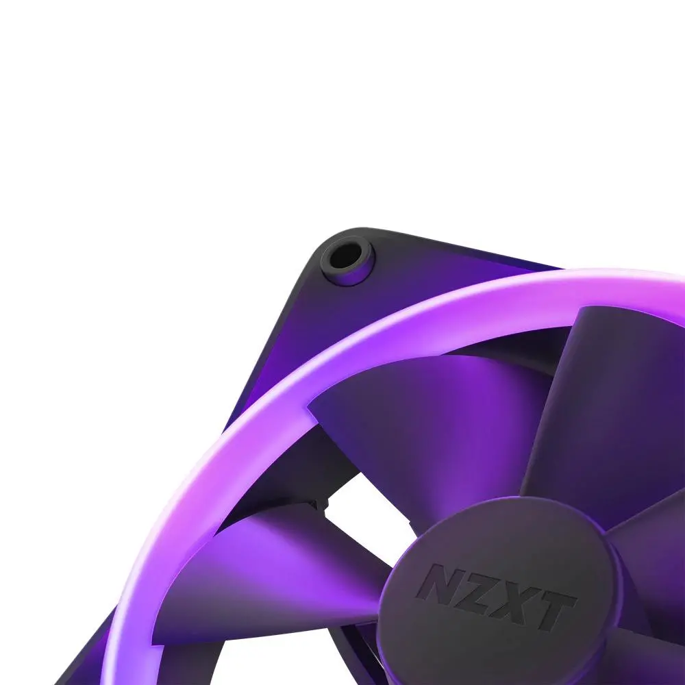 Комплект вентилатори NZXT F120 RGB Black 3 броя и NZXT RGB контролер - image 2