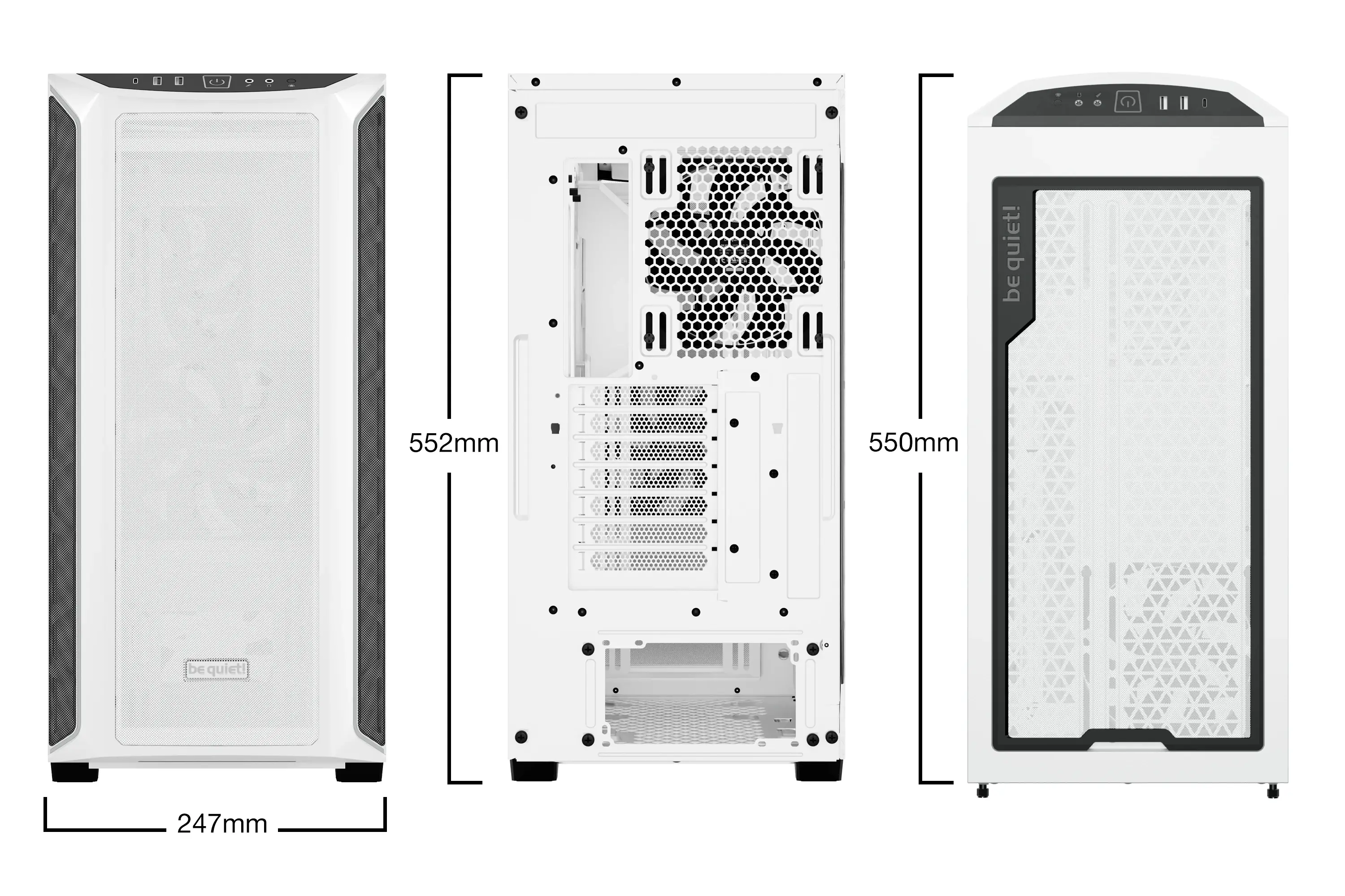 be quiet! кутия Case EATX - Shadow Base 800 DX White - image 1