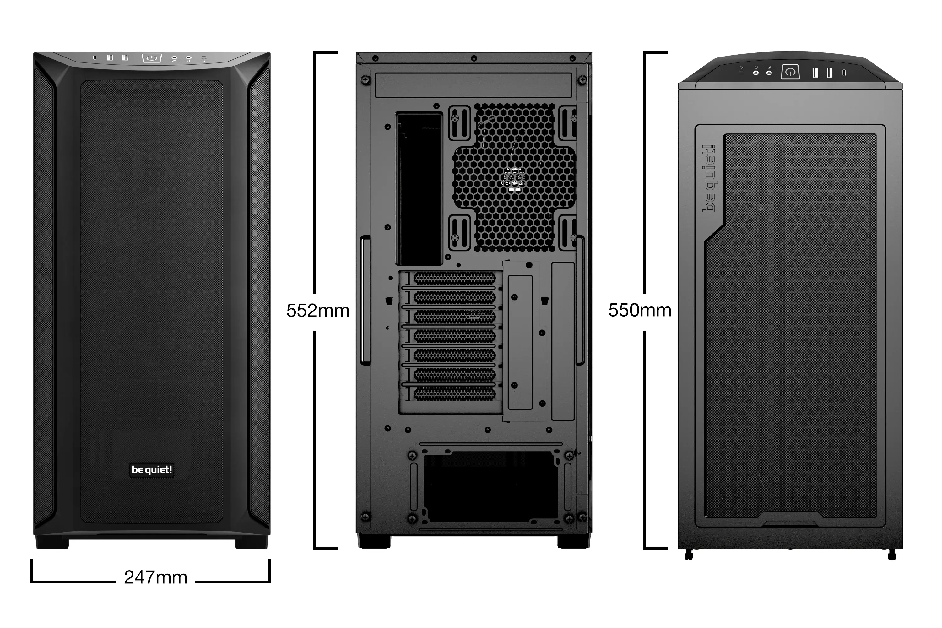 be quiet! кутия Case EATX - Shadow Base 800 Black - image 1