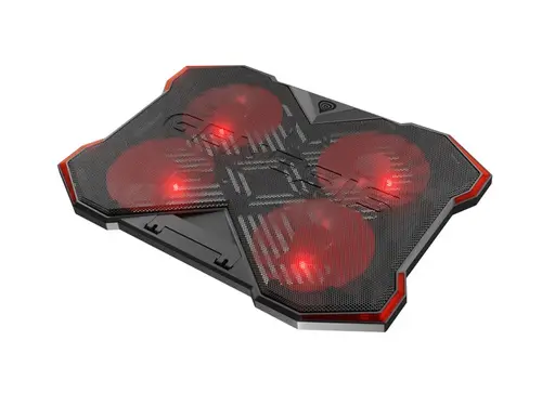 Стойка, Genesis Laptop Cooling Pad Oxid 260 15.6-17.3 4 Fans, Led Light, 2 Usb - image 1