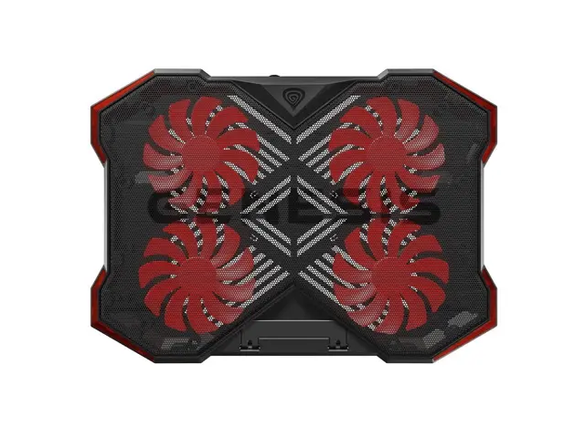 Стойка, Genesis Laptop Cooling Pad Oxid 260 15.6-17.3 4 Fans, Led Light, 2 Usb - image 2