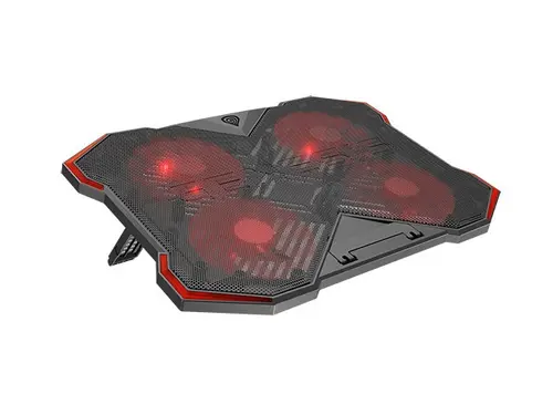 Стойка, Genesis Laptop Cooling Pad Oxid 260 15.6-17.3 4 Fans, Led Light, 2 Usb - image 5