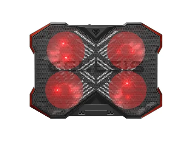 Стойка, Genesis Laptop Cooling Pad Oxid 260 15.6-17.3 4 Fans, Led Light, 2 Usb - image 7