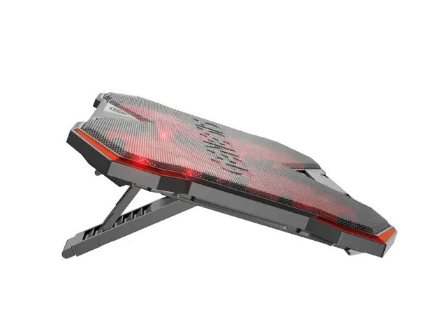 Стойка, Genesis Laptop Cooling Pad Oxid 260 15.6-17.3 4 Fans, Led Light, 2 Usb - image 9