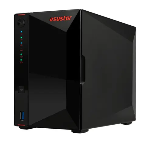 Δικτυακός αποθηκευτικός χώρος, Asustor Nimbustor AS5402T, NAS 2 θέσεων, επεξεργαστής Quad-Core 2.0GHz, διπλές θύρες 2.5GbE, 4GB SO-DIMM DDR4 (Μέγ - 4