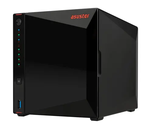 Δικτυακός αποθηκευτικός χώρος, Asustor Nimbustor AS5404T, NAS 4 θέσεων, επεξεργαστής Quad-Core 2.0GHz, διπλές θύρες 2.5GbE, 4GB SO-DIMM DDR4 (Μέγ - 4
