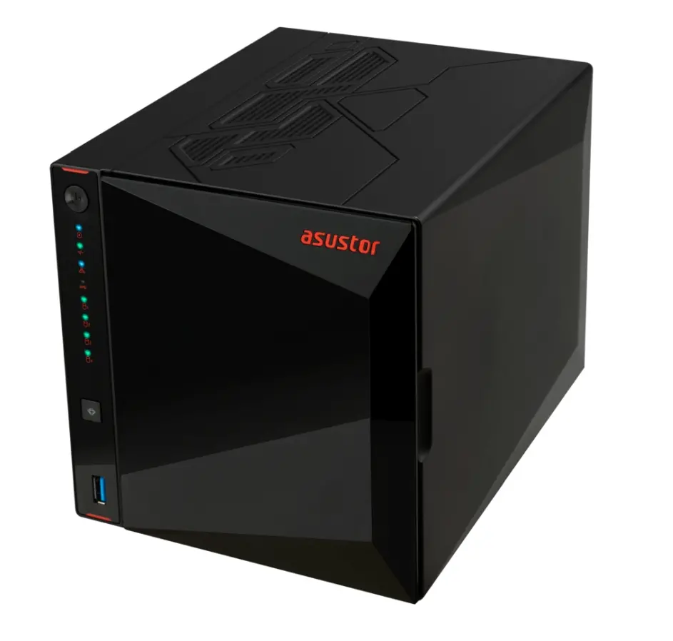 Δικτυακός αποθηκευτικός χώρος, Asustor Nimbustor AS5404T, NAS 4 θέσεων, επεξεργαστής Quad-Core 2.0GHz, διπλές θύρες 2.5GbE, 4GB SO-DIMM DDR4 (Μέγ - image 4