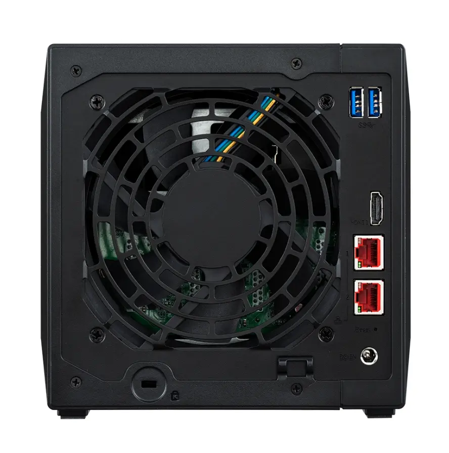 Δικτυακός αποθηκευτικός χώρος, Asustor Nimbustor AS5404T, NAS 4 θέσεων, επεξεργαστής Quad-Core 2.0GHz, διπλές θύρες 2.5GbE, 4GB SO-DIMM DDR4 (Μέγ - image 5