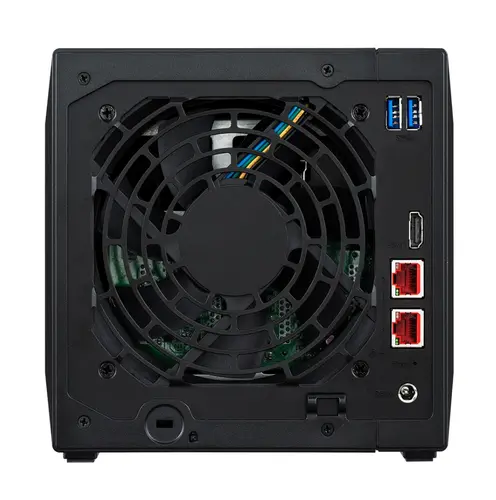Мрежов сторидж, Asustor Nimbustor AS5404T, 4 Bay NAS, Quad-Core 2.0GHz CPU, Dual 2.5GbE Ports, 4GB SO-DIMM DDR4 (Max. 16GB), Four M.2 SSD Slots (Diskless), 3x USB 3.2 Gen 1 Type A, WOW (Wake on WAN), WOL, System Sleep Mode, AES-NI hardware encryption, Black - 6