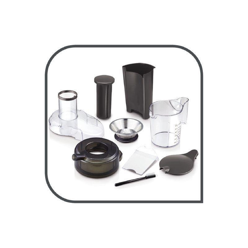 Сокоизстисквачка, Tefal ZE610D38, Easy Fruit Juicer, 800 W, 2 speeds, 2l Pulp Container, Capacity of the jug: 1.2l, Filling tube 75 mm, Foam separator, Stainless Steel Filter - image 2