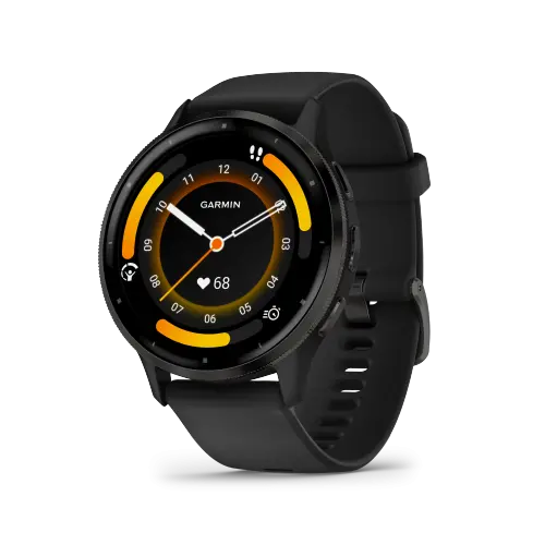 Garmin Venu® 3 - Venu® 3 Slate безел с Black корпус и силиконова каишка 010-02784-01