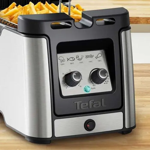Friteuză, Tefal FR600D10, CLEAR DUO (ODORLESS), 1.2kg (3.5L), 2000W, temperatură reglabilă & temporizator (30min), cuvă detașabilă, cool touch, on/off - 5