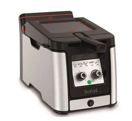 Friteuză, Tefal FR600D10, CLEAR DUO (ODORLESS), 1.2kg (3.5L), 2000W, temperatură reglabilă & temporizator (30min), cuvă detașabilă, cool touch, on/off - 1