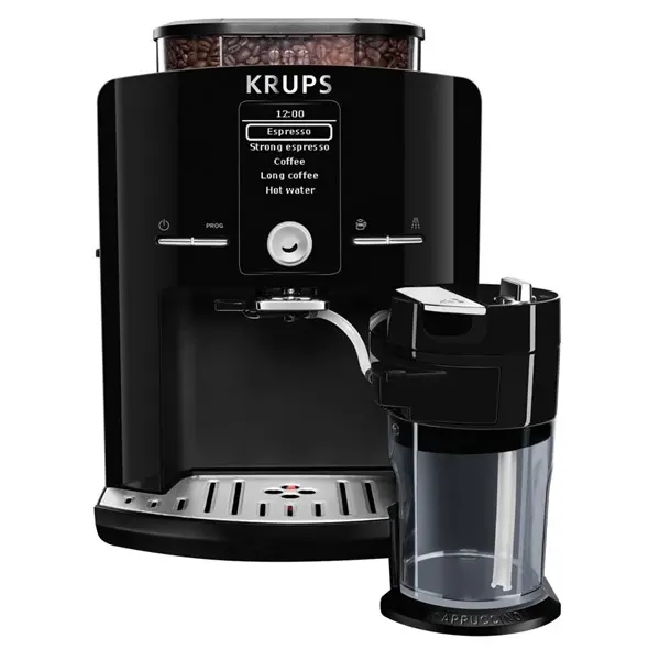 Αυτόματη καφετιέρα, Krups EA829810, Latt'Espress μαύρο